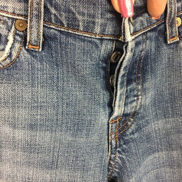 7 for All Mankind Boy Cut Button Fly Jeans 26 - Picture 9 of 11